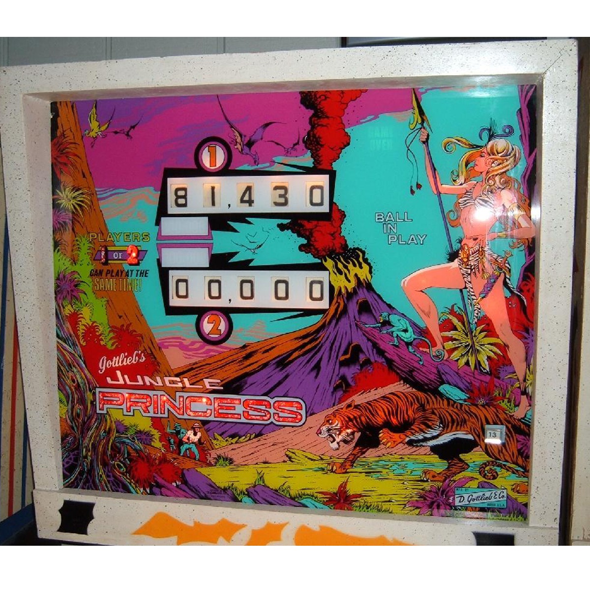 Jungle Queen Pinball Machine Game Room