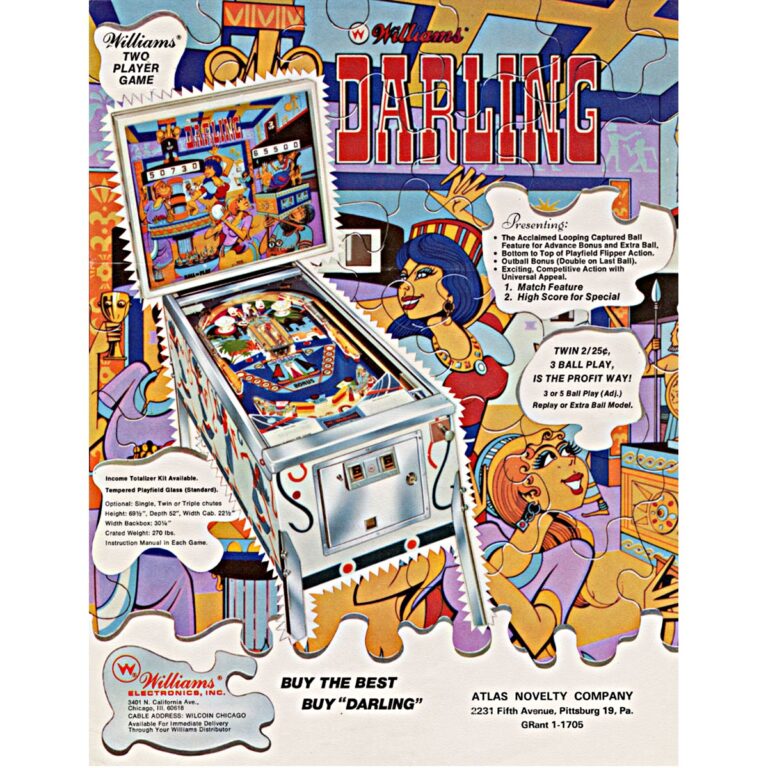 Darling Pinball Machine by Williams - Game Room Planet