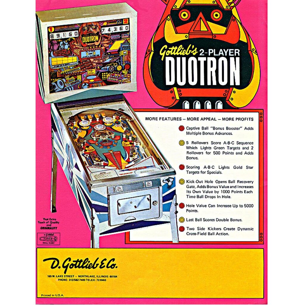 Duotron Pinball Machine - Game Room Planet