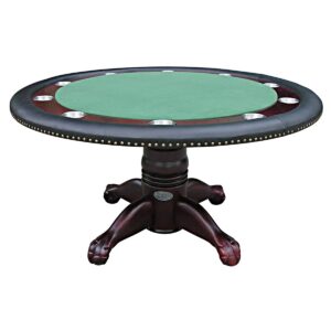Round Poker Table 60″ Mahogany