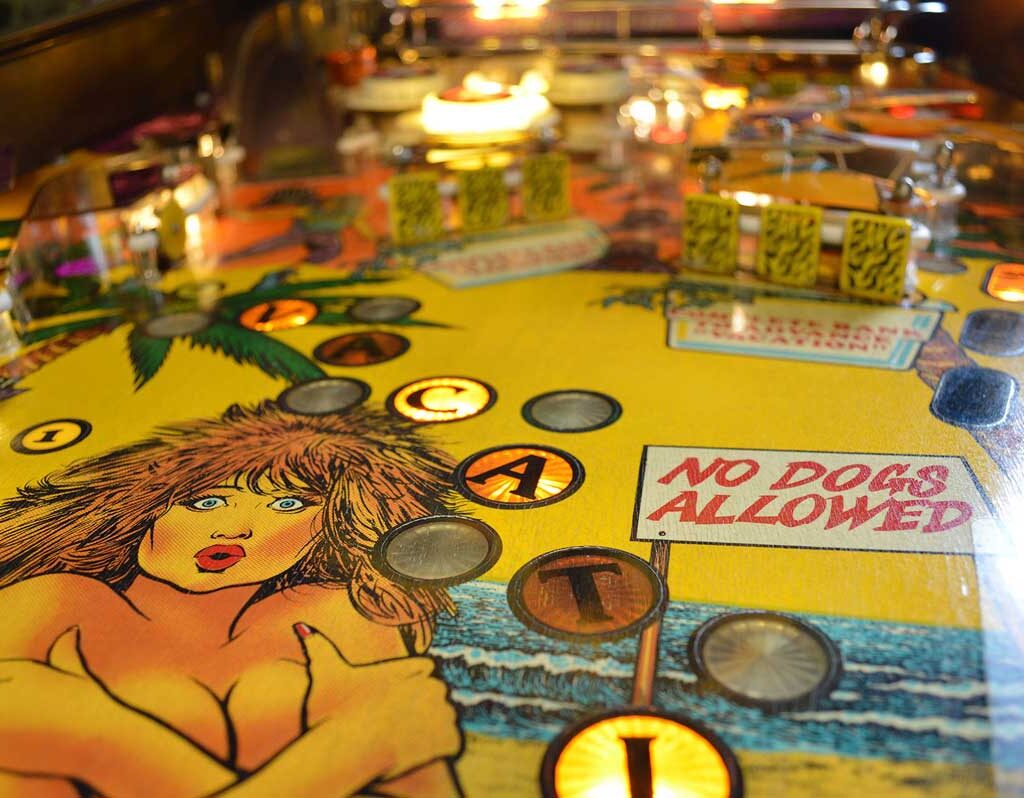 Spring Break Pinball Machine Game Room