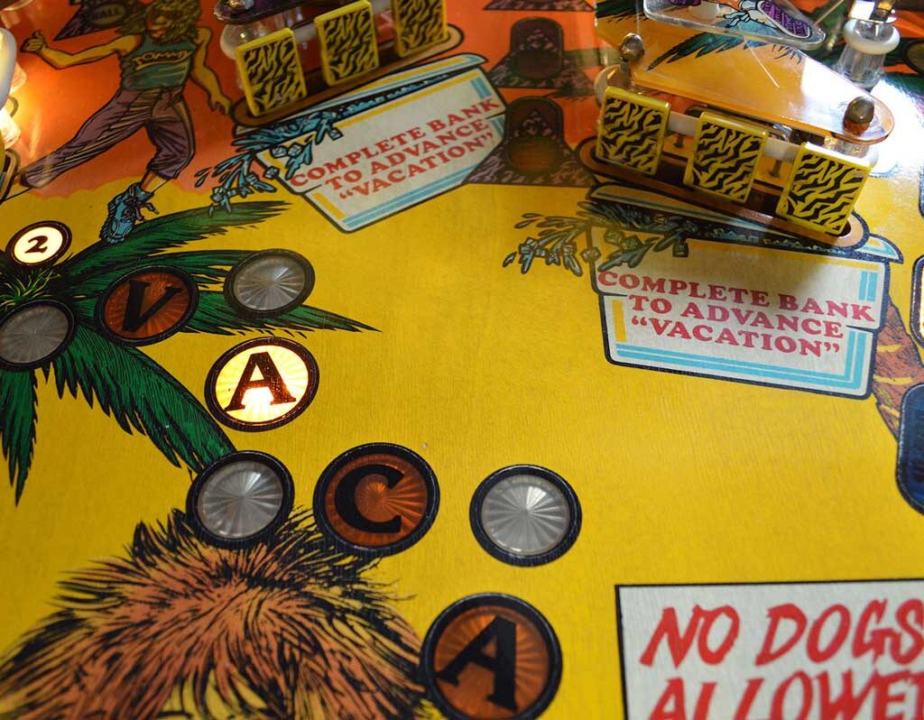 Spring Break Pinball Machine Game Room